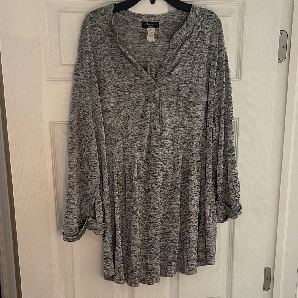 Cocomo Black and Gray Knit Top